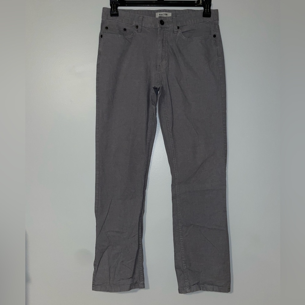 ☕️Kenneth Cole Reaction Gray Textured Pants